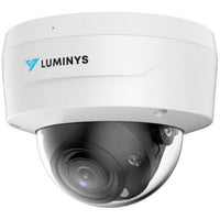 Luminys N5D-4LAV 4MP LumiLuxSmart Dome IP Camera with Built-In Microphone, 98' White-Light LED, 2.7-12mm Varifocal Lens, Black