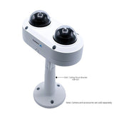 Luminys N9P-4RA2 2 x 4MP Unstitched Dual-Directional AI Dome Camera