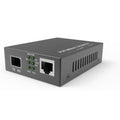 DMSI MF31855 Media Converter, 10/100/1000Mbps, multimode 850nm, SFP (LC loaded), 1 x RJ-45, 550M (1804.46ft), External Power, TAA compliant