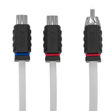 RCA Marine Grade Tinned 100% Copper OFC Y Connector 2 FEMALE to 1 MALE - WHITE