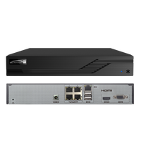 Speco N4NRV2TB 4-Channel 4-Built-In PoE Ports NVR, H.265, 2TB