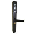 Napco DL1200/10B1 DL1200 Series Trilogy Narrow Stile Digital Aluminum Door Retrofit Outside Lever Trim