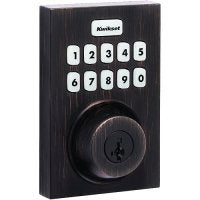Kwikset HC620 CNT Home Connect 620 Contemporary Keypad Connected Z-Wave 700 Smart Lock, Venetian Bronze