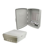 IN STOCK! L-com NBP141004-100 Weatherproof Enclosure, 14x10x4in, 120VAC w/ Hook & Loop Mounting, NB Series