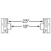 Middle Atlantic 23-19-4 Rack Rail Reducer, 4U RMS, 23 to 19" Width
