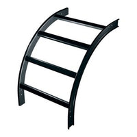 Middle Atlantic CLB-VO90-W18 CL Series 90° Vertical Outside Ladder Bend, 18" Wide, Black