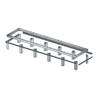 Middle Atlantic GANGLE-5-24 5-Bay Raised Floor Support Angle, 24"