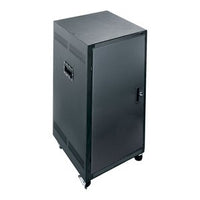 Middle Atlantic PTRK-21 PTRK Series 21U RMS Portable Rolling 4-Post Floor Standing Rack, 24" Depth