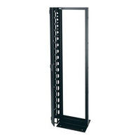Middle Atlantic RLA19-1251B 2-Post Open Frame Rack, 12-24 Threaded Rack Rail, 15" Depth, 51U RSM, Black
