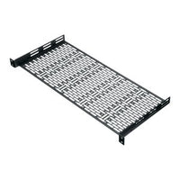 Middle Atlantic UFA-8-4 UFA Small Device Mounting Rack Shelf, 8" Depth, Steel, 1U RMS, 4-Pack, Black