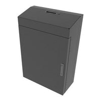 Middle Atlantic VWM-SD-4-36K-BW VWM Series 4U RMS Low Profile Vertical Wall Mounted Rack, 12" Depth, Black Wrinkle Powder Coat