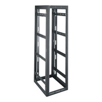 Middle Atlantic WRK-37-27LRD WRK Series Rack Enclosure, 27" Depth without Rear Door, 24-1/4"W, 37U RSM, Black