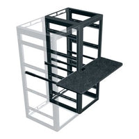 Middle Atlantic WS4-W32-18 Writing Shelf for 32" Deep Racks, 4-Bay, 18" Deep
