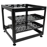 Sanus CFR1610-B1 Component Series 10U Stackable Open Frame AV Rack