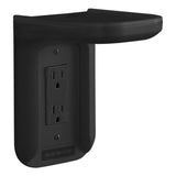 Sanus WSOS1-B1 Outlet Shelf for Electronics and Speakers up to 10 lbs (Black)