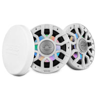 NXL 6.5" 2-Way Coaxial Marine Speaker with Bullet Tweeter and Digital Led Lights | 150W RMS 4-Ohm