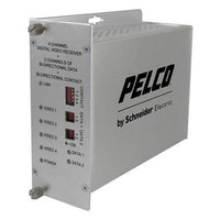 Pelco FRV40D2M1ST Fiber Receiver Module 4-Channel with RS-232/422/485 and Contact, ST Multimode