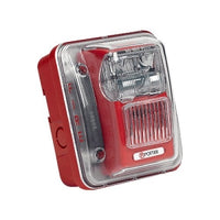 Potter HS-24WR-WP HS-24-WP Series Weatherproof 75 Candela Wall Mount Horn Strobe, Red