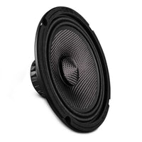 6.5' Slim Motorcycle & Motorsports Loudspeaker With Neodymium Magnet and Water Resistant Carbon Fi... - front view | Silarius