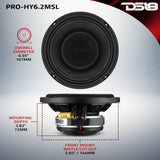 PRO 6.5" Hybrid Slim Loudspeaker with a 1" Compression Driver Horn | 150W RMS 2-Ohm