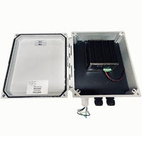 KBC Networks PWB-H2-G1 NEMA 4X Enclosure Power Kit with Integrated Hardened 200W Power Supply and 2-Port Industrial Unmanaged Gigabit HPoE Switch, Pole Mount