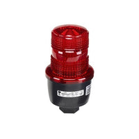 Federal Signal LP3P-012-048R LP3 Series StreamLine Low Profile Strobe Light, 1/2" NPT Pipe Mount, 12-48VDC, Red Lens