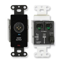 RDL DB-TPR1A Format-A Active Single-Pair Twisted Pair Audio Receiver with XLR Output, Black
