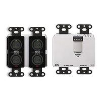 RDL DDB-BN40 Wall-Mounted Bi-Directional Mic / Line Dante Interface 4 x 2