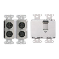 RDL DDS-BN40 Wall-Mounted Bi-Directional Mic/Line Dante Interface 4x2