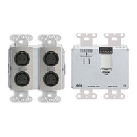 RDL DDS-RN40 Wall-Mounted Bi-Directional Mic/Line Dante Interface 4x2
