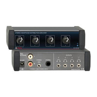 RDL EZ-HDA4B 4-Channel Stereo Headphone Distribution Amplifier
