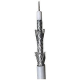 ADI PRO RN-70016501 RG6 CCS Quad-Shielded CATV Cable, 500' Reel in Box, White