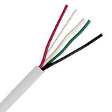 ADI PRO RT-8001501 22/4 Stranded General Purpose Cable, CL2, 500', White, Speed Coil