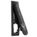 RCI 3525B 3525 Series Electromechanical Rack Handle Lock, 12/24V DC, Black