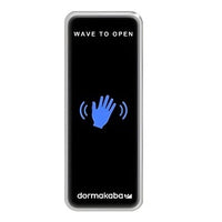 RCI 910-TC-F-REM Touchless Switch with Remote, Wave Symbol, French, Black