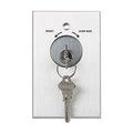 RCI 960 Tamper-Resistant Key Switch with LED, Reset/Override Marking, Momentary, Brushed Anodized Aluminum