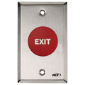 RCI R908RETD9 908 Red Exit Sign with Engraving, Push Button