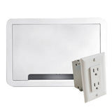 Sanus SA-IWB9KIT-W1 9" TV Media In-Wall Box with Power Supply Kit, White