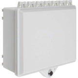 STI 7520-OW NEMA 4X Protective Cabinet with Backplate and Key Lock, White