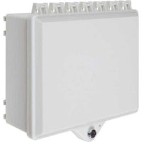 STI 7520-OW NEMA 4X Protective Cabinet with Backplate and Key Lock, White