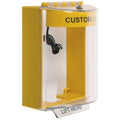 STI STI-13230CY Universal Stopper Dome Cover with Hood, Horn and Relay, Surface Mount, Custom Label, Yellow