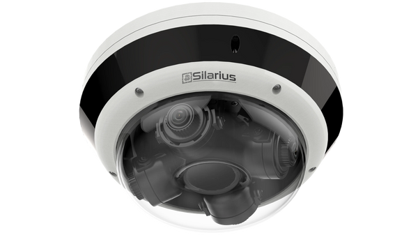 Silarius Pro Series SIL-MSD16MP288 16MP Outdoor Multisensor Network Dome Camera with Four 2.8-8mm Lenses & Night Vision (NDAA Compliant)