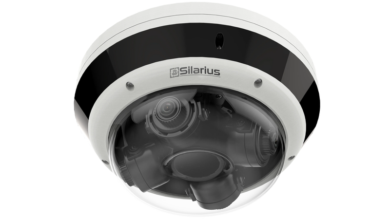 Silarius Pro Series SIL-MSD16MP288 16MP Outdoor Multisensor Network Dome Camera with Four 2.8-8mm Lenses & Night Vision (NDAA Compliant)