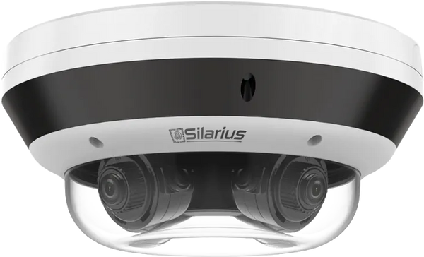 Silarius Pro Series SIL-MSD16MP288 16MP Outdoor Multisensor Network Dome Camera with Four 2.8-8mm Lenses & Night Vision (NDAA Compliant)