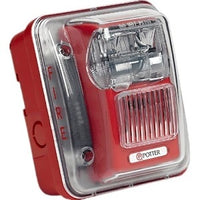Potter SLP-24WW-WP S-WP Series Outdoor Strobe, 75cd, White Body, Weatherproof