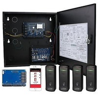 Speco ACKITM1 4-Door Access Control Kit with Bluetooth Mobile Reader and Credentials, Black