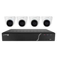 Speco ZIP84T8 8-Channel NVR Surveillance Kit with 4-Digital Deterrent Turret Cameras, 8TB