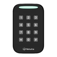 Hanwha NOD-AX25S OnCAFE Single Gang Credential Reader with Keypad, Multi-Technology, 13.56 MHz NFC, 125 kHz PROX, Bluetooth BLE 5.3
