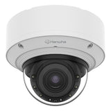 Hanwha PND-A9082RV 8MP IR Indoor Vandal Dome AI Camera, 5.9-13.3mm Varifocal Lens, White