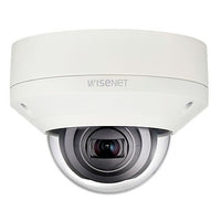 Hanwha XNV-6080/KUS Series 2MP Outdoor Vandal Resistant Dome IP Camera, 2.8-12mm Varifocal Lens, Ivory, TAA Compliant